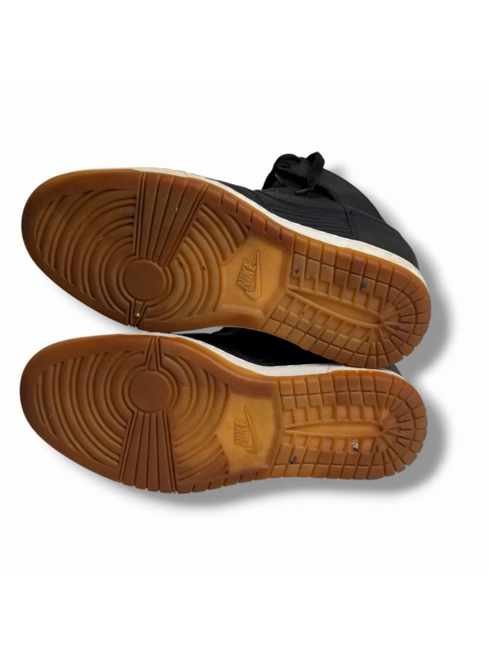 Nike Dunk Sky Hi Essential Black Gum Hidden Wedge Shoe 747283-991 Womens 8.5